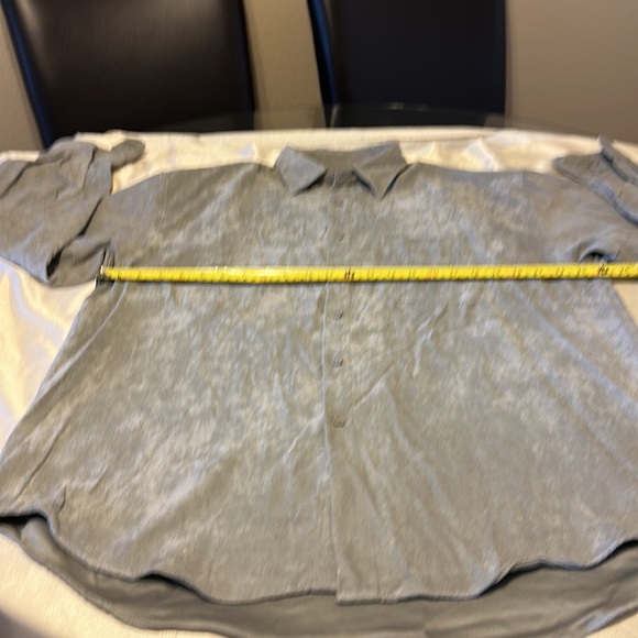 Men’s Grey Van Heusen-Soft Suede size 16 - 16 1/2 - Picture 4 of 7